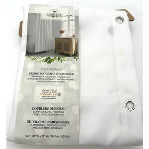 Eco-Friendly Fabric Shower Curtain/Liner 70" X 72" Waterproof Microfiber With Re
